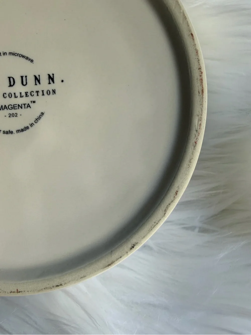 Rae Dunn Ceramic 'GULP' Pet Bowl - Off White